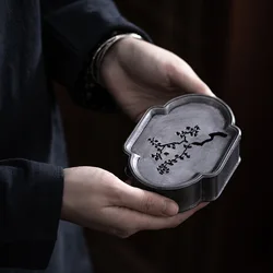 Japanese style kung fu tea set dry soaking table tea tray water cultivation pot tea bearing tray pot pad water storage