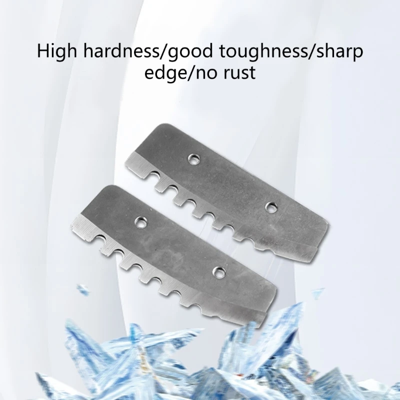517A 2PCS/Set Thép bằng thép không gỉ lưỡi máy khoan thay thế thiết bị đánh cá trên băng Thiết lập các phụ kiện khoan đá