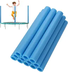 12PCS 40CM Trampoline Poles Cover Padding Foam Tubing Foamed Pipe Sponge Casing Protective Trampoline Pole Foam Sleeves Blue