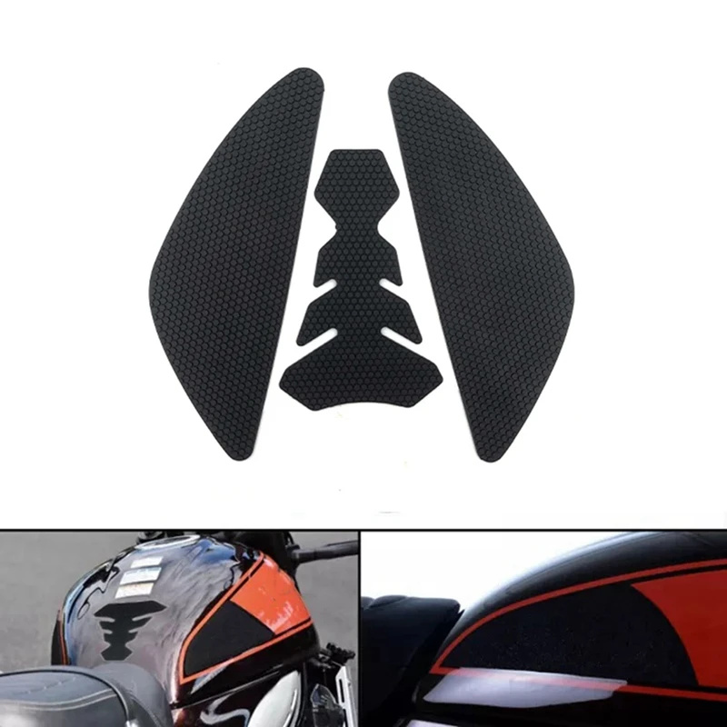 

3Pcs For KAWASAKI Z650RS Z650 RS 2022+ Tank Pad Gas Tank Traction Pads Fuel Tank Grips Knee Grips Protectors Decal