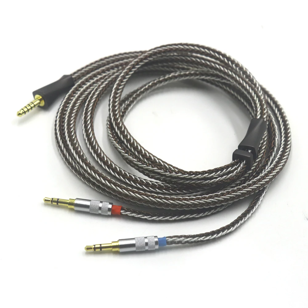 Haldane HiFi 4.4mm Balanced Upgrade Cable Dual 3.5mm Plug for Denon D9200 D7200 Fidelio X3 Focal Clear Headphones
