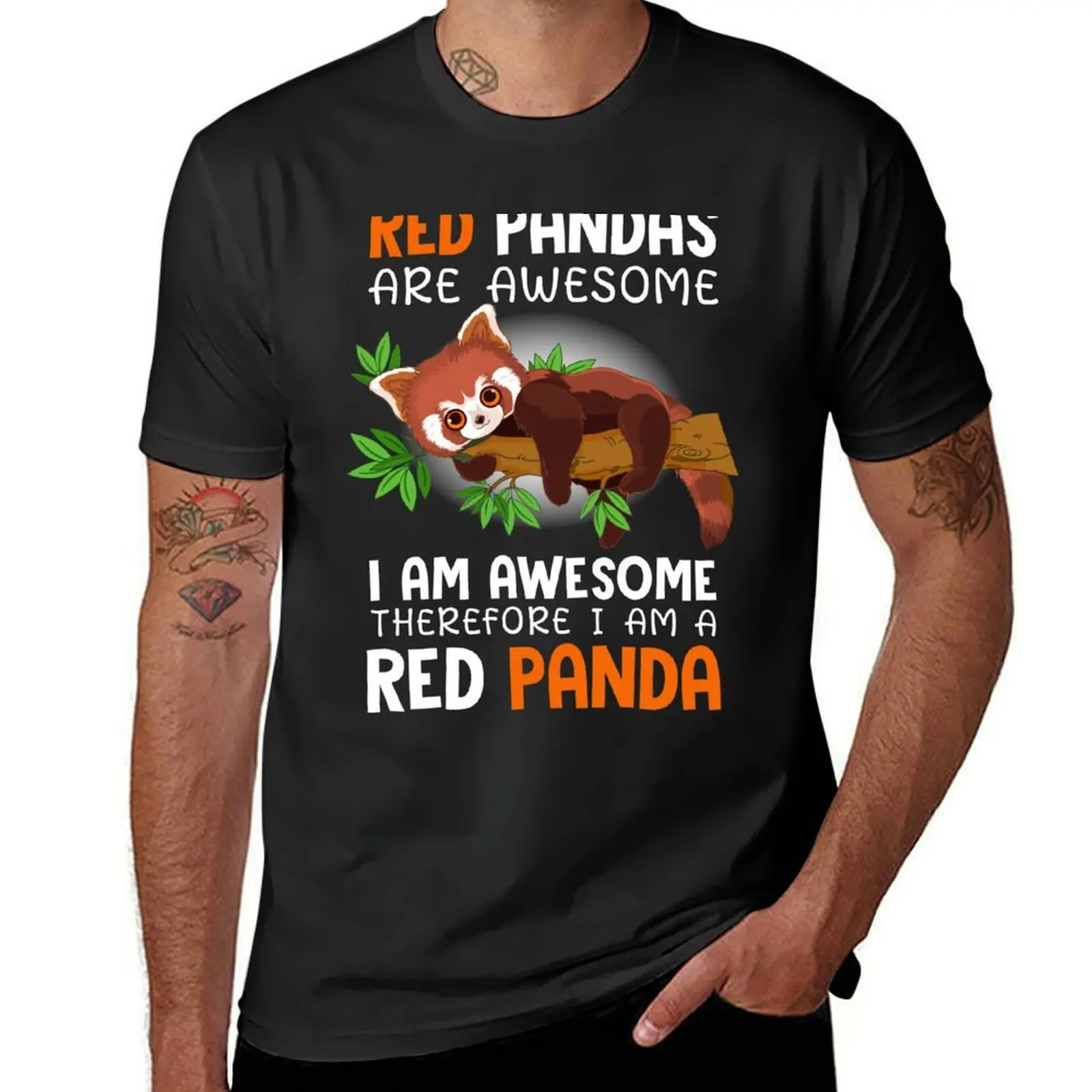 

Red Pandas are Awesome I Am Awesome Therefore I am a Red Panda T-Shirt designer shirts Men's clothing