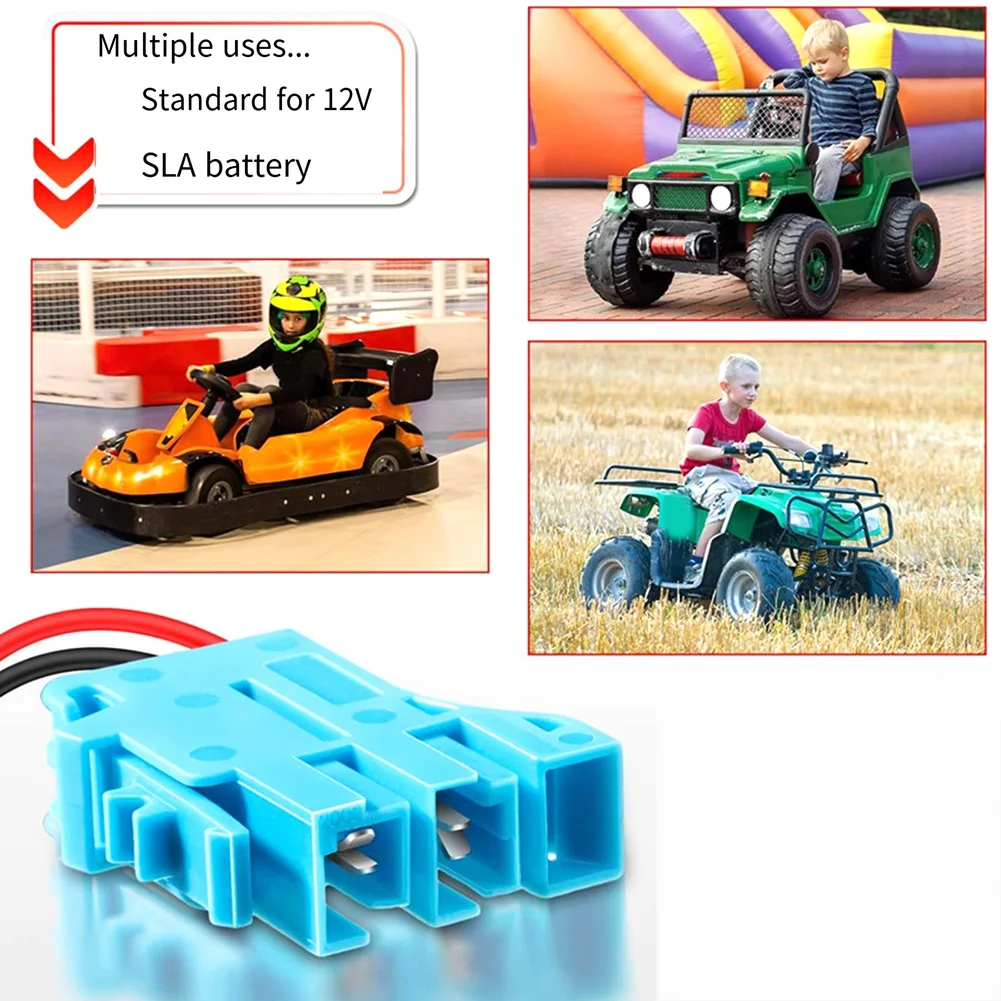 A56XQ For Peg Perego 12V SLA Battery 12AWG Wiring Harness Connector with 40A Fuse for Fisher Price Riding Battery