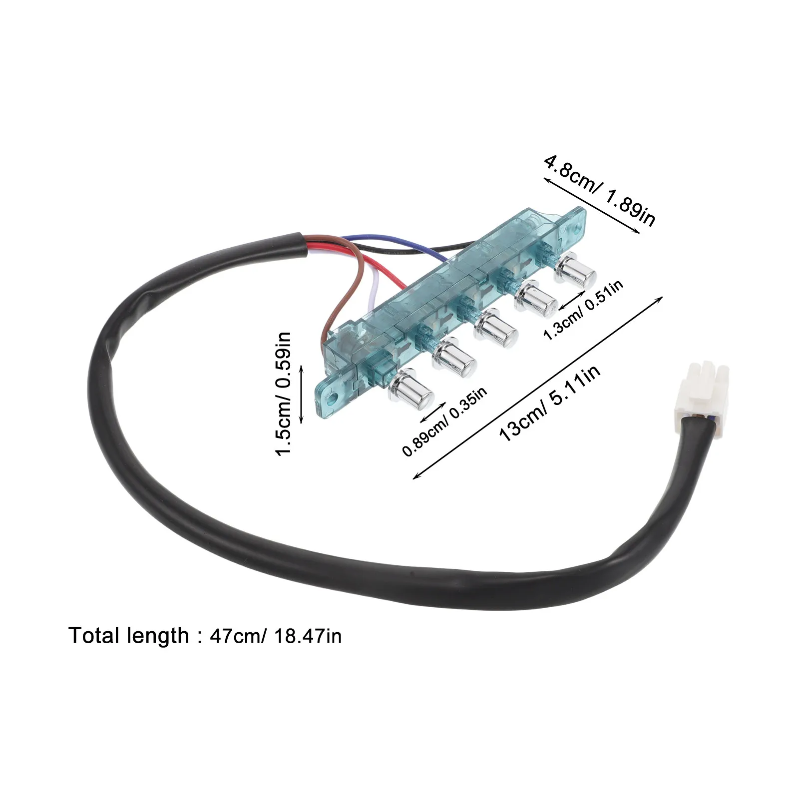 Range Hood Switch Control Pane Efficient Kitchen Universal Replacement Part Range Hoods 5-Button Switch for Vissani
