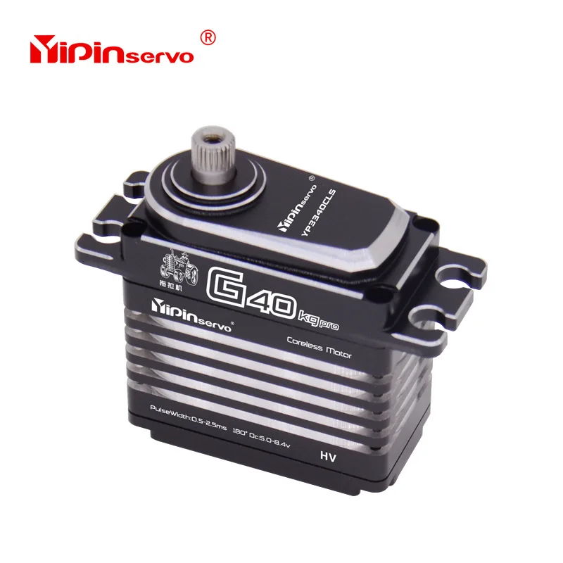 YIPIN IPX8 Wodoodporny Serwo Cyfrowe 40KG Bezrdzeniowy Silnik Wysoki Moment Obrotowy Serwa do Modeli RC Samochodów Przemysłowych Serwa do Robotów RC Xmaxx Crawler