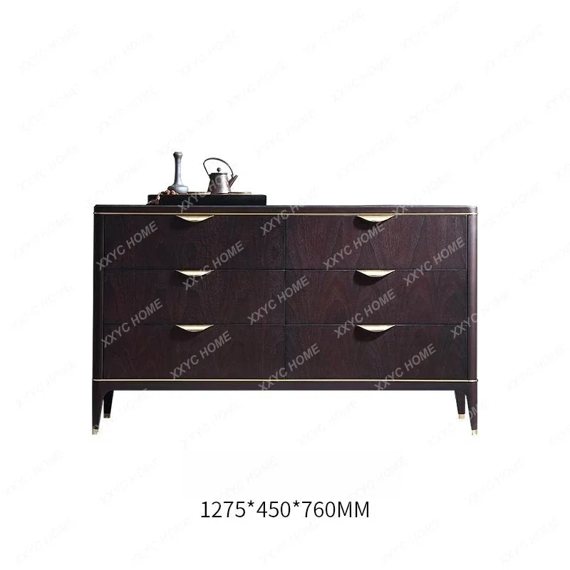 

XZ Solid wood dining side six-chest cabinet light luxury storage cabinet minimalist locker