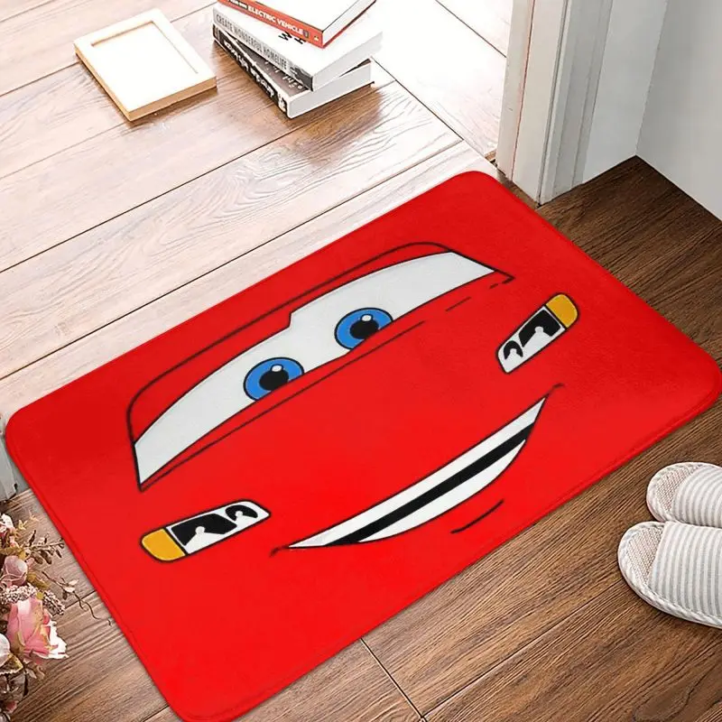 Custom Cartoon Lightning Mcqueen Cars Doormat Non-Slip Bathroom Kitchen Mat Living Room Door Floor Entrance Carpet Rug