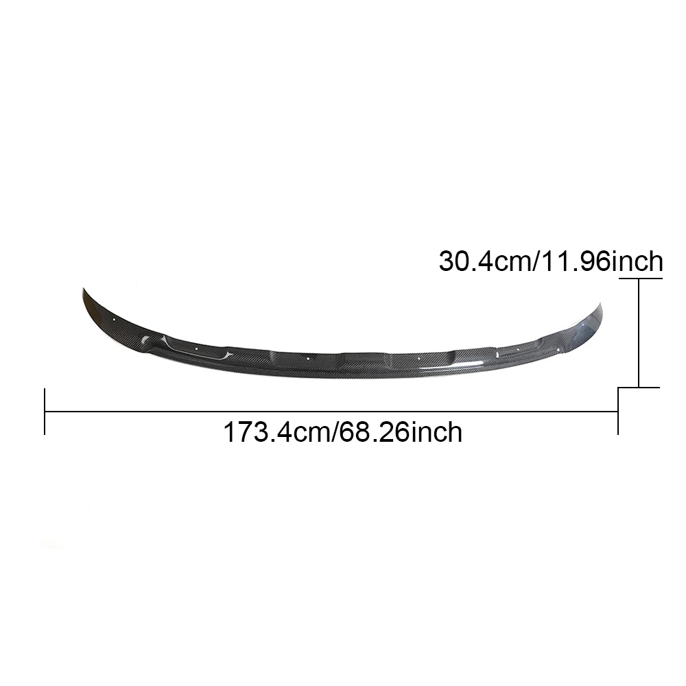 Real Carbon Fiber  Front Bumper Lip Splitter  For BENZ smart#3 2023