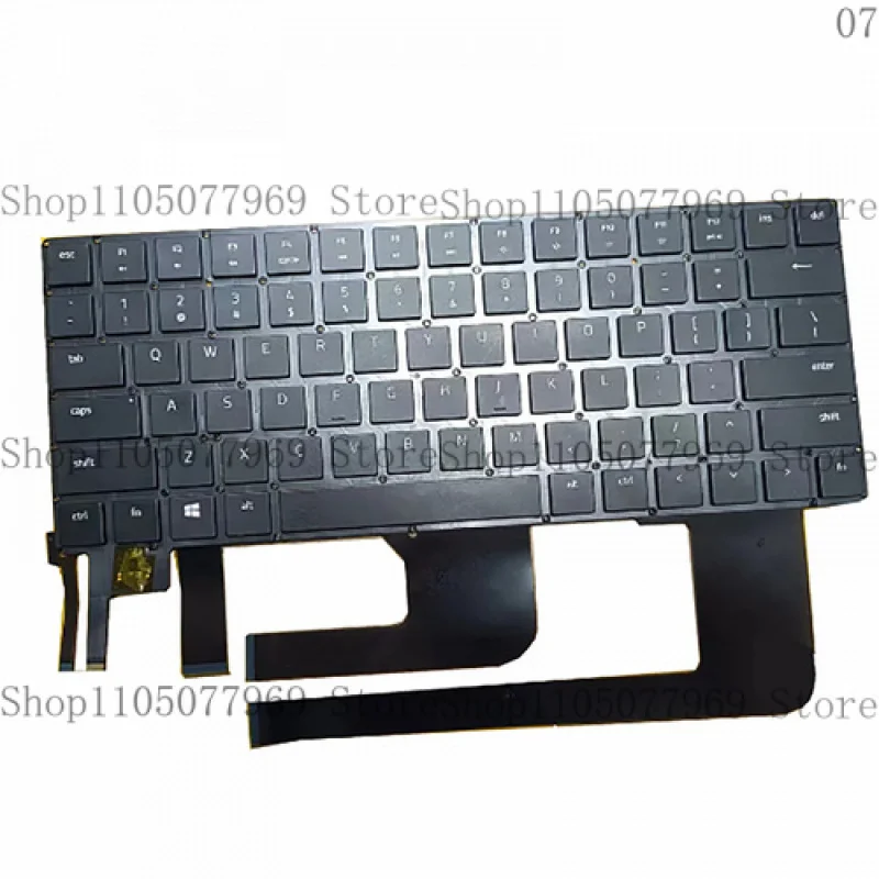 N НОВАЯ клавиатура с подсветкой для RAZER RZ09-0288 RZ09-0301 Blade 15 2019, США, черный