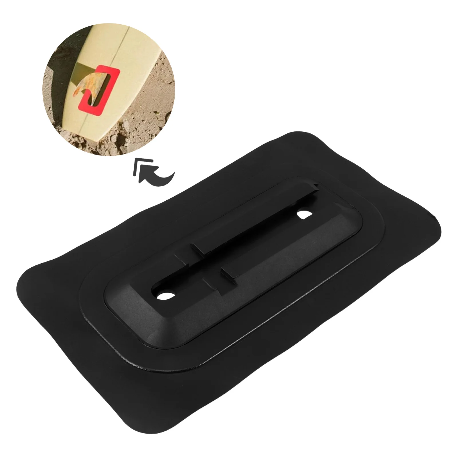 

Surfboard Tail Fin Connector Sturdy Edge Design Fast Installation Paddleboard Fin Slot Patch Scratch Proof Surfboard Accessories