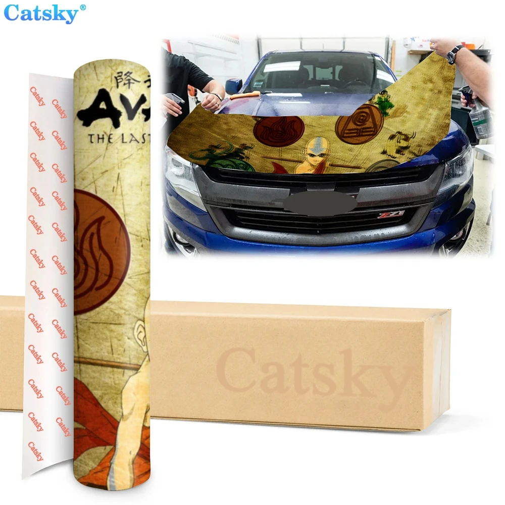 the last airbender Car stickers engine hood stickers auto parts custom pattern packaging modified painting vinyl car stickers