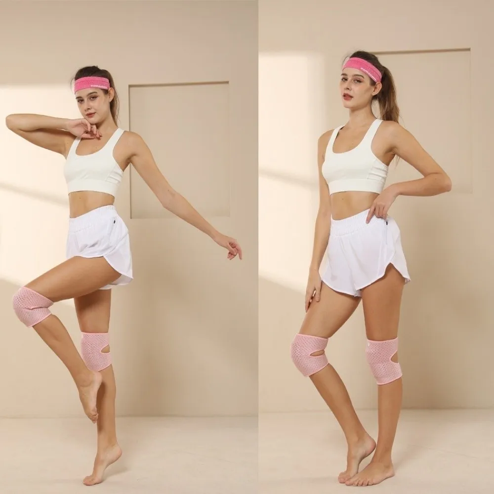 

1Pair Anti-collision Sports Dance Knee Pad Thickened Non-Slip Knee Protector Support Soft Breathable Sponge Knee Braces