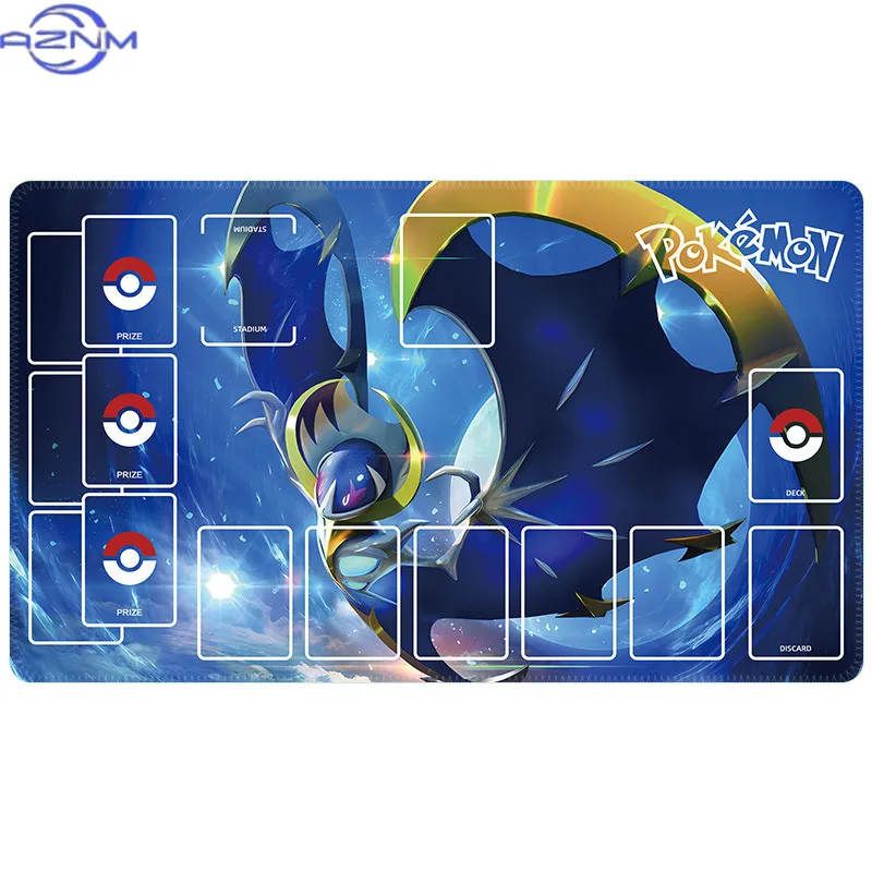 Anime Pokemon GAME PTCG Dedicated DIY Card Playmat Battle Against K01 Jirachi Lunala Solgaleo Collection Gift Toys