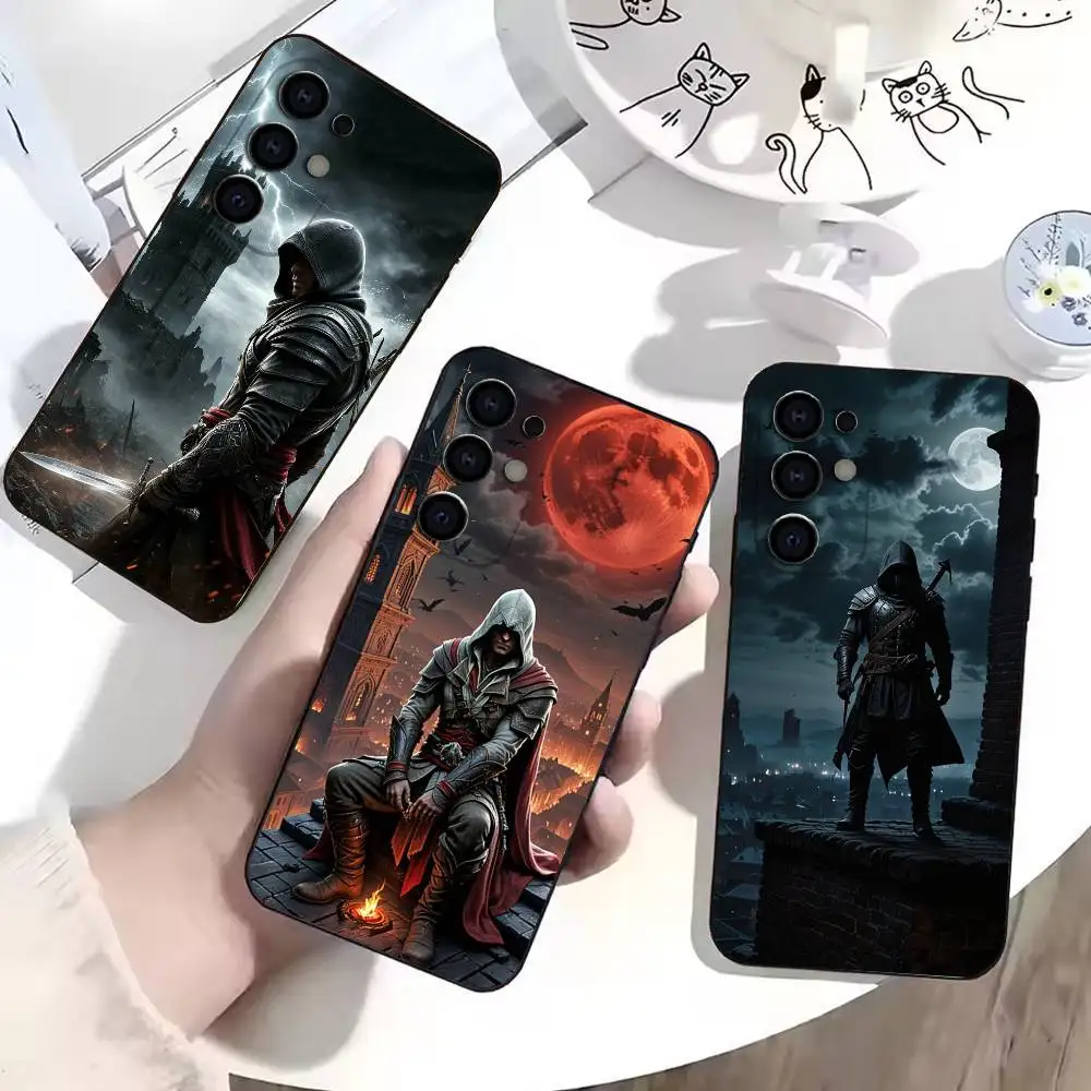G-Game characters A-C  Phone Case For Samsung Soft Black S25,S24,S22,S21,S23,S30,Ultra,S20,Plus