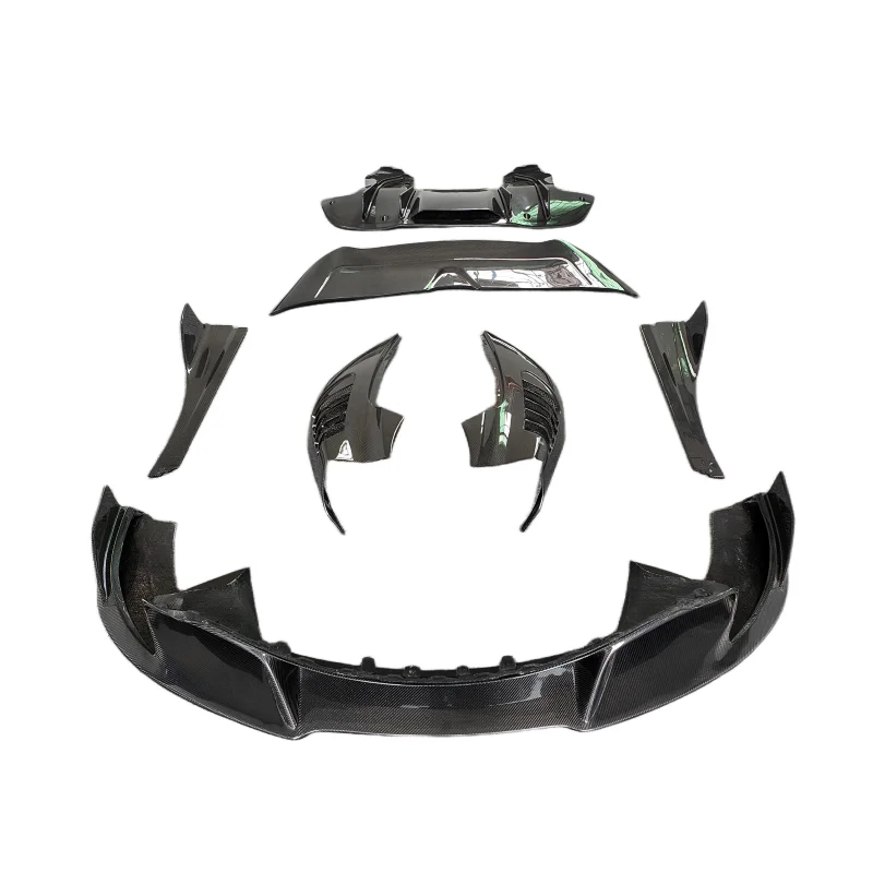 

Suitable for McLaren 720S retrofit upgrade V-type carbon fiber front lip side skirt rear lip tail wing fender body kit