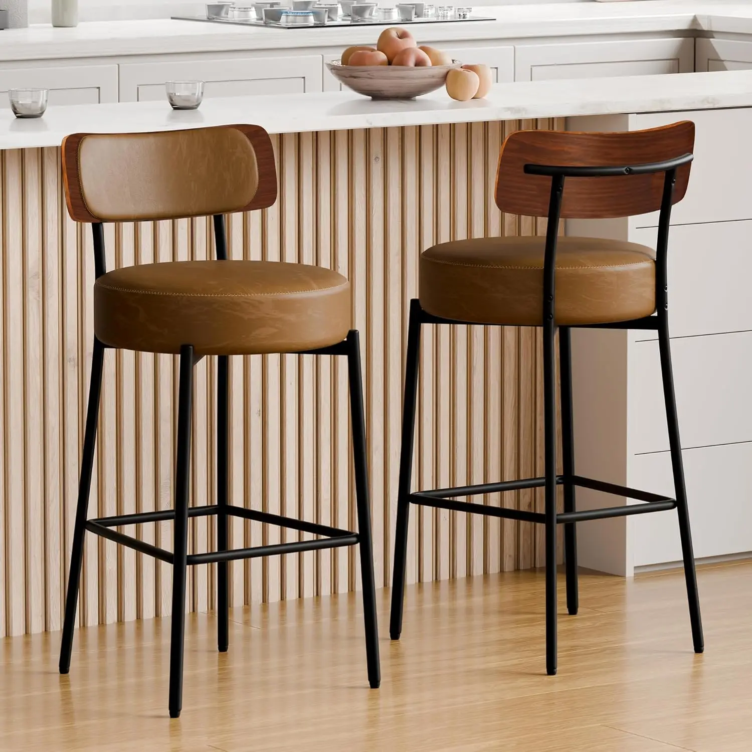 Brown Bar Stools Se…