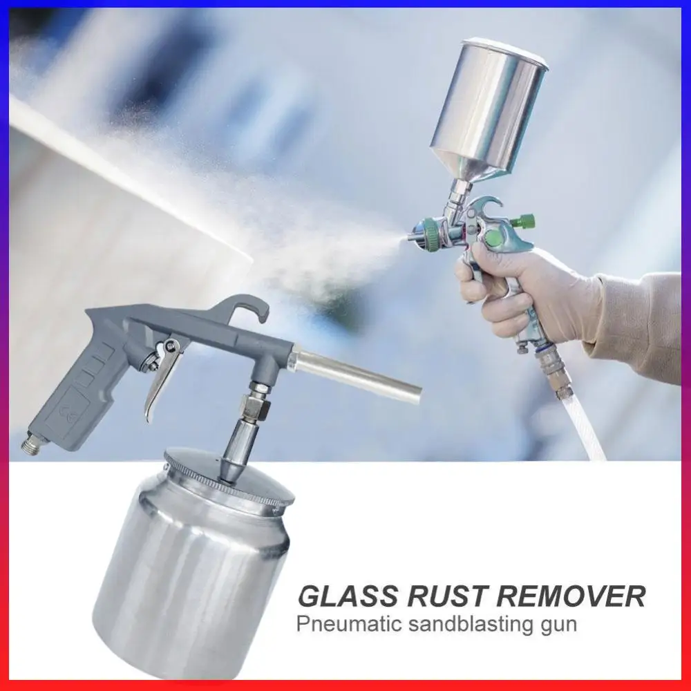 

750ml Sandlasting Spray Gun Tool 1/4inch Pneumatic Portable Sandblasting Gun Sand Blasting Machine for Removing Rust