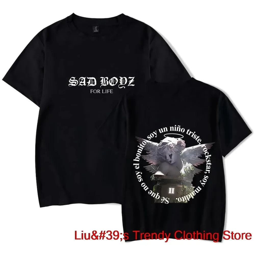 Junior H Sad Boyz 4 Life Tee New Logo Merch Women Men Fashion Casual Short Sleeve T-shirts Men Women Harajuku Oversized T Shirt