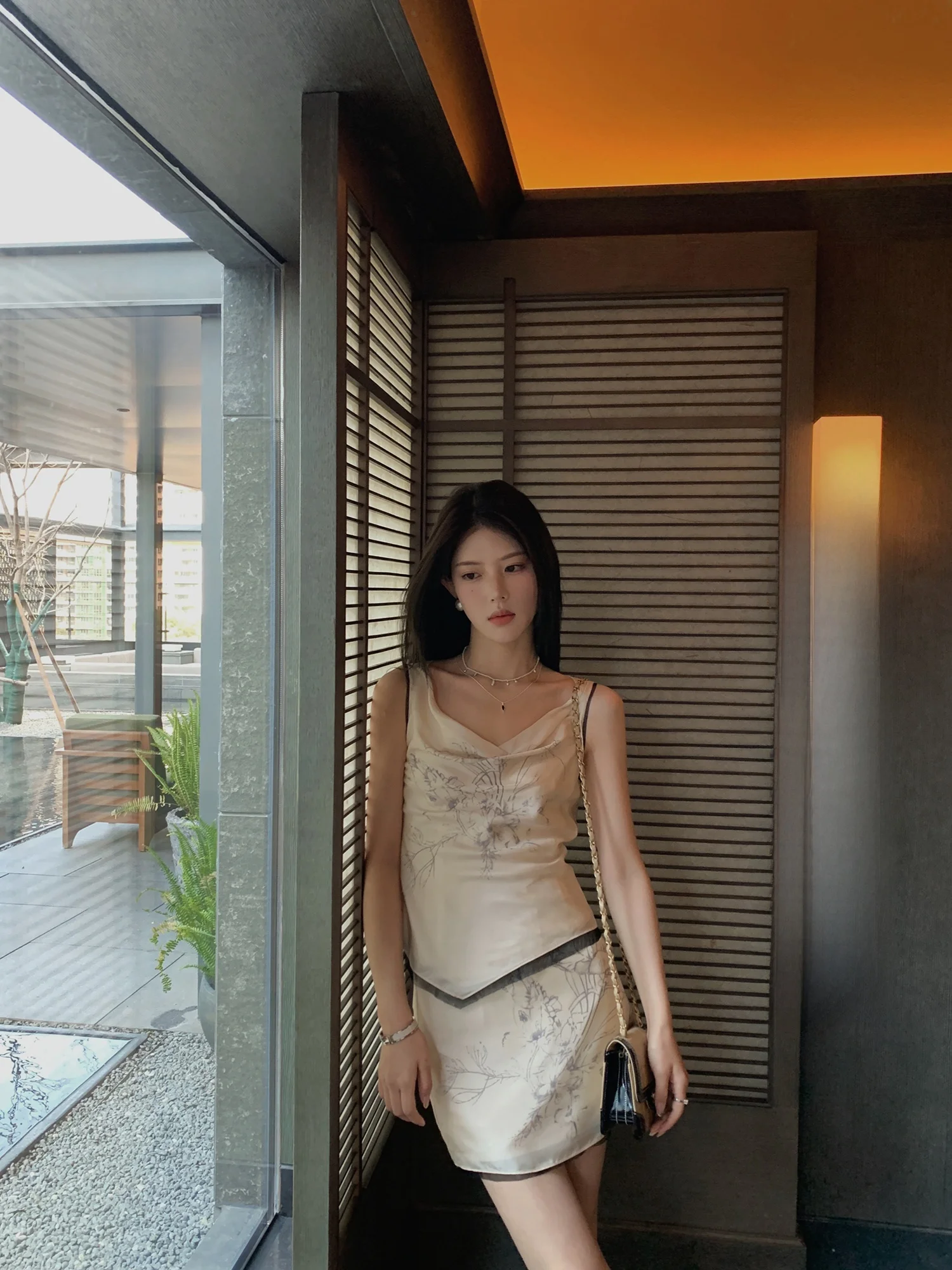 

Summer Silk Two-Piece Set Women's Fashion Ensemble Elegant Age-Defying National Style True Silk Comfortable Fit
