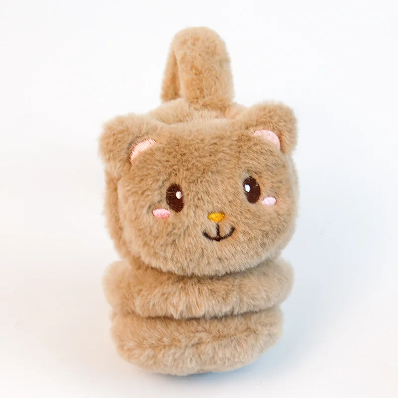 الشتاء غطاء للأذنين الملونة الكرتون غطاء للأذنين محشوة الحيوان رئيس غطاء للأذنين الدافئة للأطفال مدرسة الشتاء