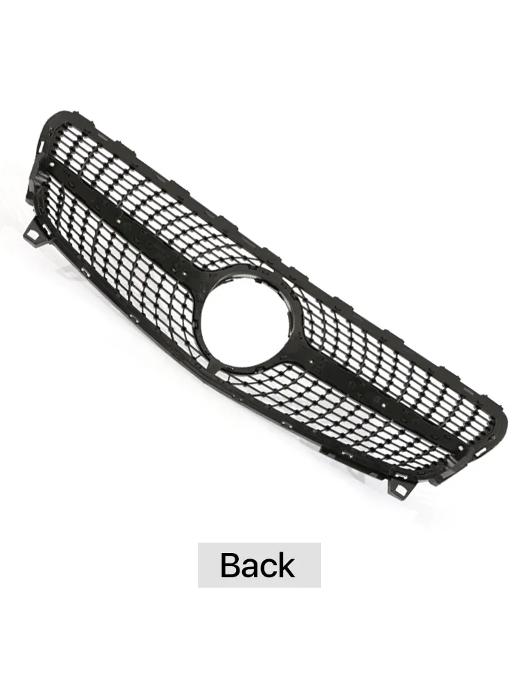 A35 A45 Front Bumper Radiator Diamonds GT AMG Grille For Mercedes Benz A Class W176 A35 A180 A200 A250 2016-2018 Black Silver