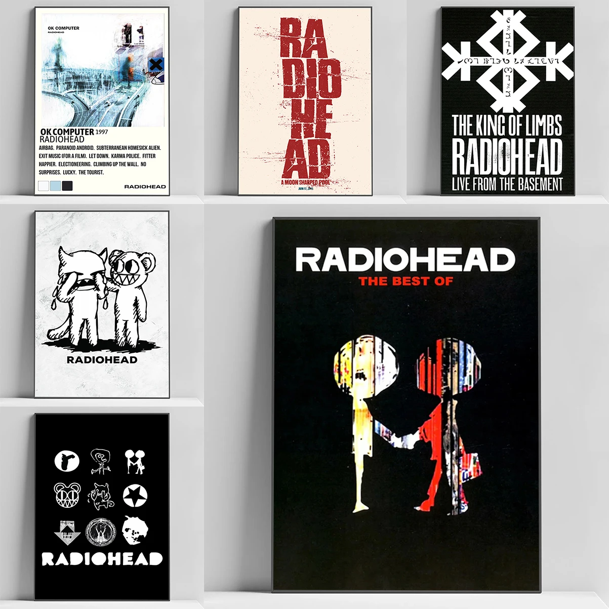 

Rock Band Radiohead Poster Posters for Wall Decoration Painting Canvas Home Decore With Free Shipping Room Decor Art Decorations