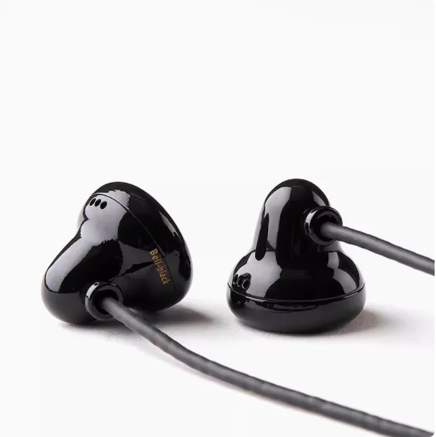 Kaisheng Black Bell Earplug Flat Head Earphones HiFi Fever Popular Vocal Flat Head Plug Flagship Black Bell Wan