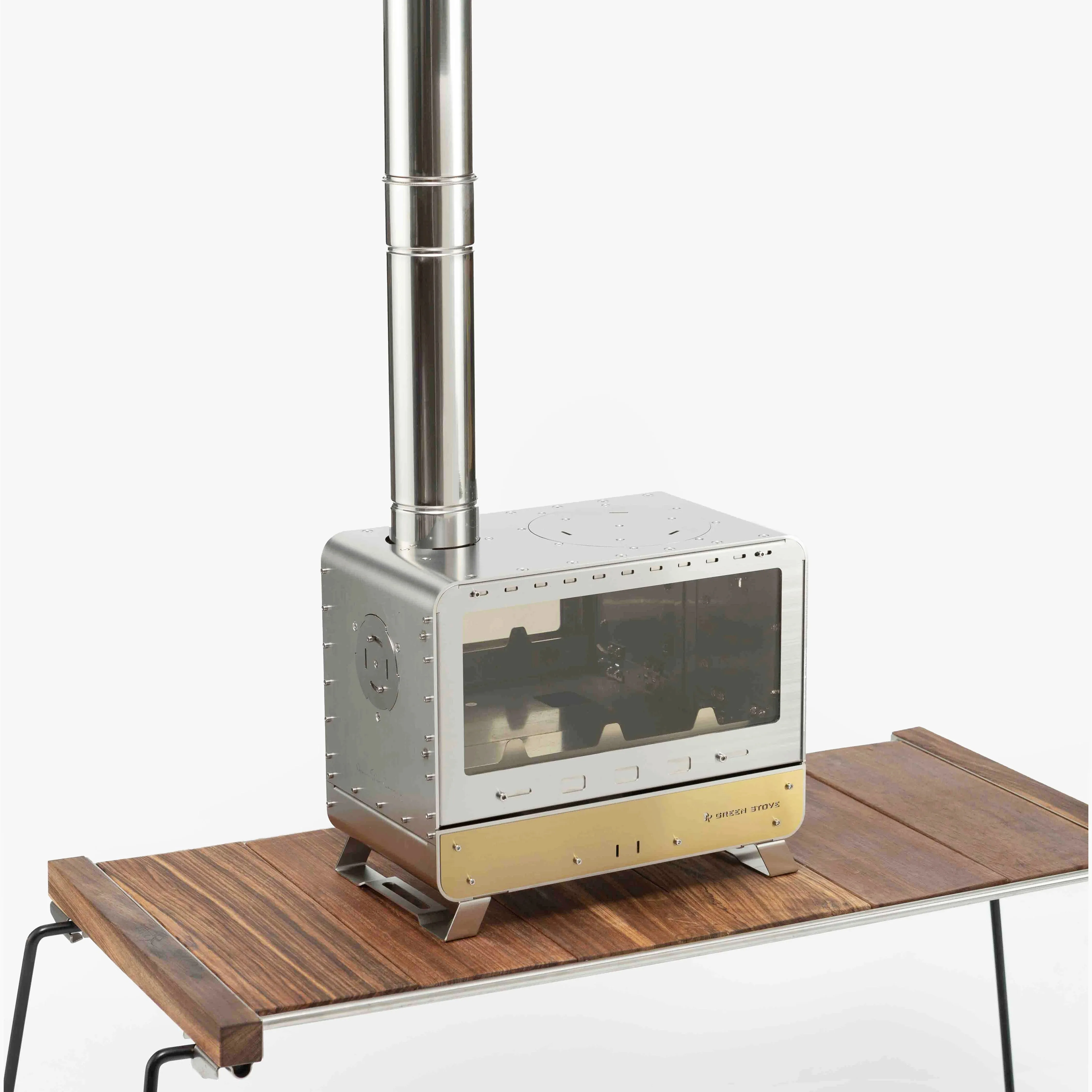 سطح المكتب ماستر في الهواء الطلق موقد الخشب المحمولة التخييم خيمة مدفأة سطح المكتب عرض موقد فرن متعدد الوظائف
