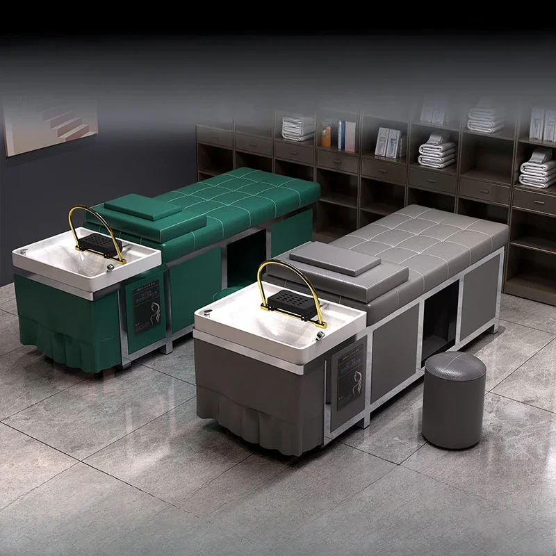 Art Wash Shampoo per capelli Bacino Letto tailandese Luce Sedie di lusso Estetica Testa Spa Doccia Parrucchiere Lavaggio Soggiorno Styling