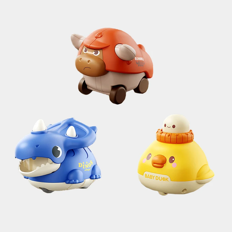 Cute pet chick scooter press calf dinosaur car inertia animal toy baby 1 to 2 year scooter fall resistant children\'s gifts