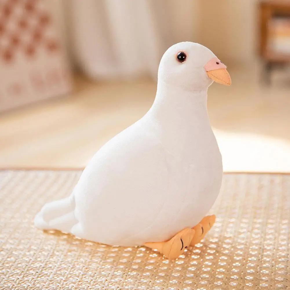 Lifelike Bird Plush Toys Simulation White Green Pigeon Magpie Stuffed Animal Doll Photography Props Realistic Pigeon Plush Toys