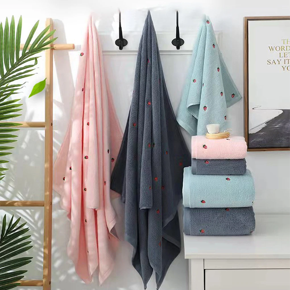 

2pack/lot Super Water Absorbing Cotton Bath Towel For Ladies Skin-friendly And Soft Adult Bath Towel