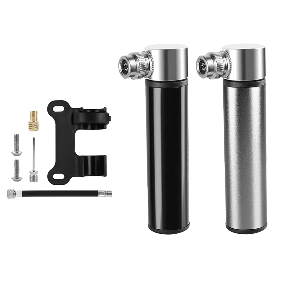 Bicycle Mini Pump Portable Aluminum Alloy Bicycle Hand Air Pump Schrader Presta Valve Mouth Universal Handheld Air Pump