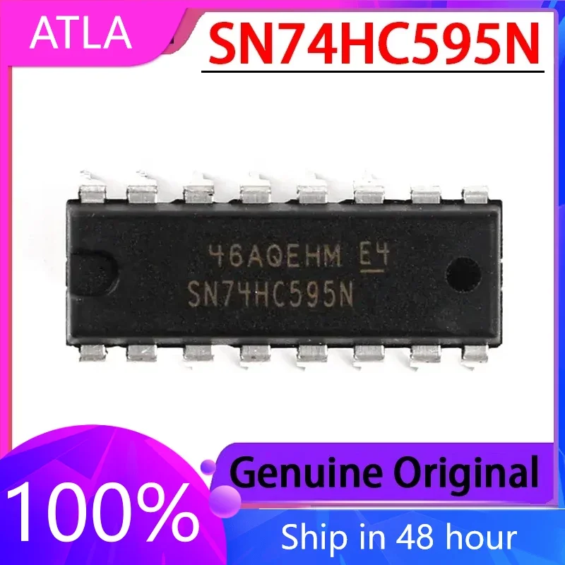 

10PCS New 74HC595N SN74HC595N Inline DIP-16 Logic Shift Register Original