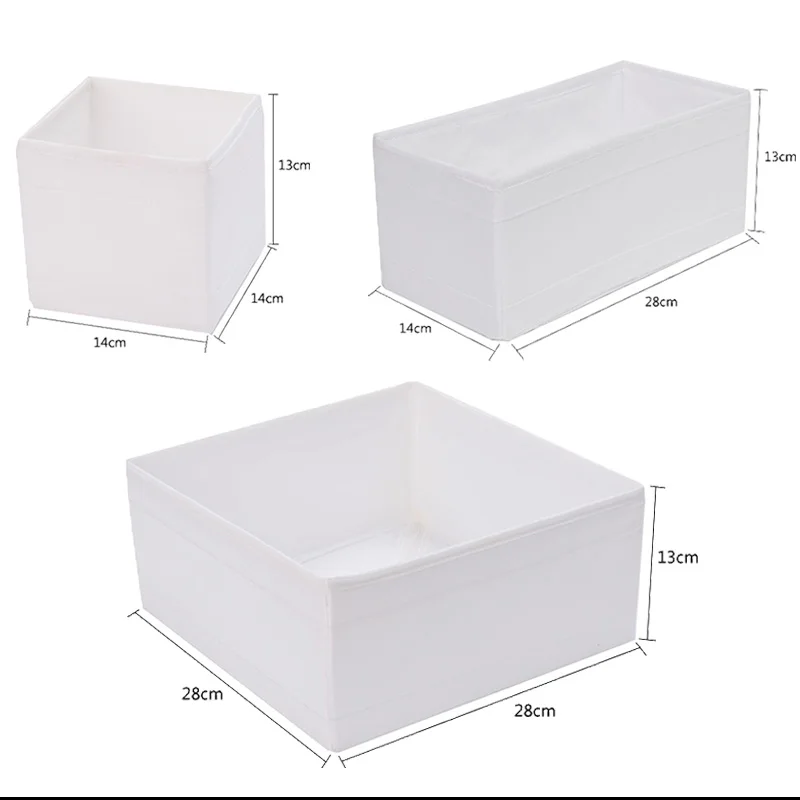 Oxford Drawer Organizer Box for Underwear Clothes Storage Box Bra Socks Foldable Closet Organizer Boxes Desk Storage Organizer