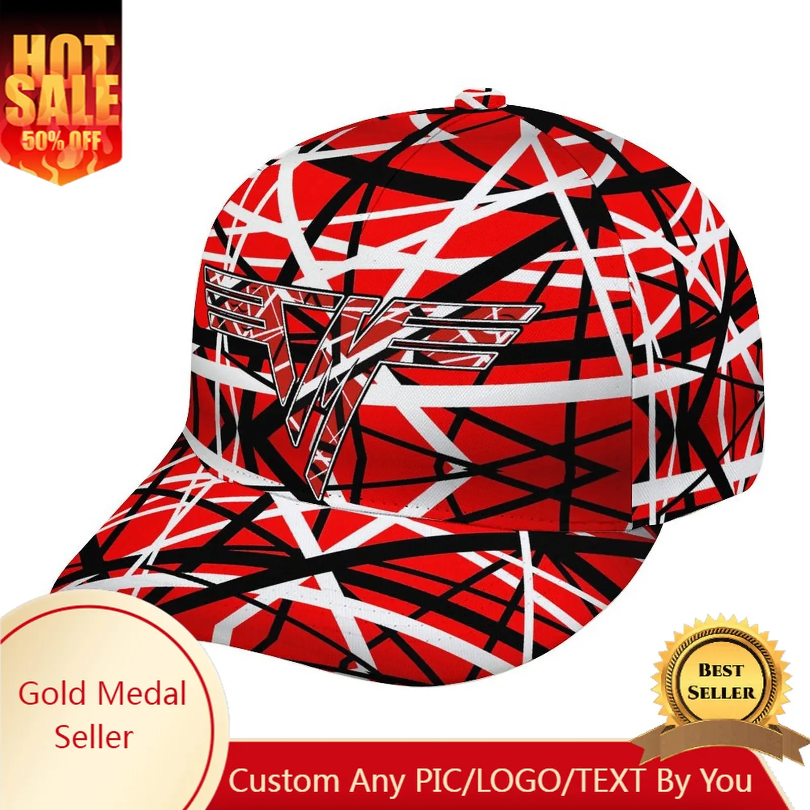 

Van Halen Hat Evh 1984 Stripes Cap Mens Woman Rock Band 5150 Baseball Hats Hip Hop Hats Fashion Caps Bent Visor Headgear