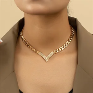 Kette Cobra Flat Cuban gegen Halskette für Frauen, Party -Choker, Schmuck, koreanische Mode 8 Hauptverkaufskette V - №5