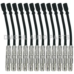 12 PIECES IGNITION WIRE SET SPARK PLUG WIRE FOR MERCEDES-BENZ M112 M113 M155 M266 M476 1997- A1121500218 1131500019A A2661500118