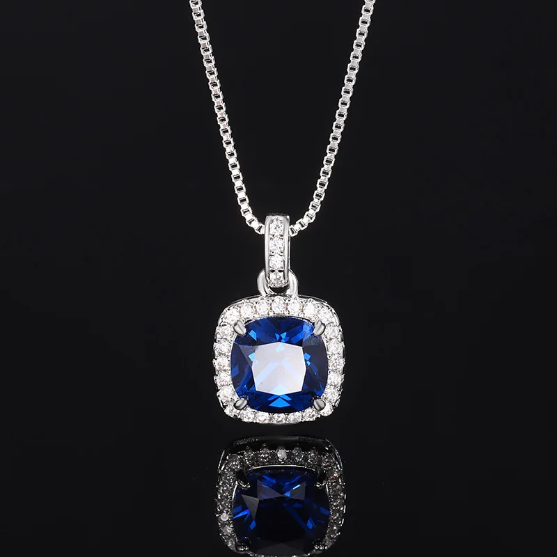 Exquisite Adjustable Blue Crystal Jewelry Includes Ring Earrings Necklace Perfect for Elegant Evening Wear and Special Occasions