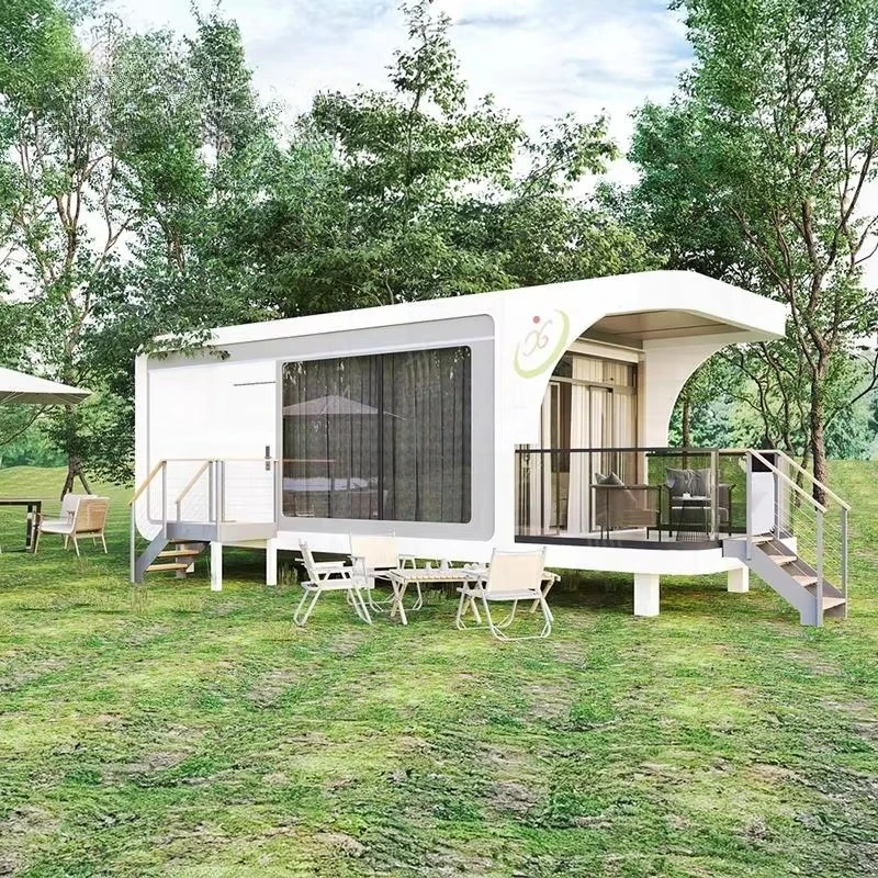 Rooms Mobile Villa Prefabricated Elegant Camping Travel Vacation Small House Prefabricated Villa Space Cabin
