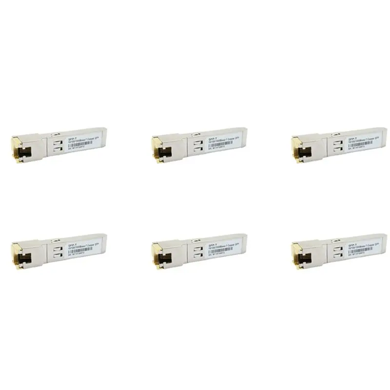 N82R 6X جيجابت RJ45 SFP وحدة 10/100/1000Mbps SFP النحاس RJ45 SFP جهاز الإرسال والاستقبال جيجابت إيثرنت التبديل #1