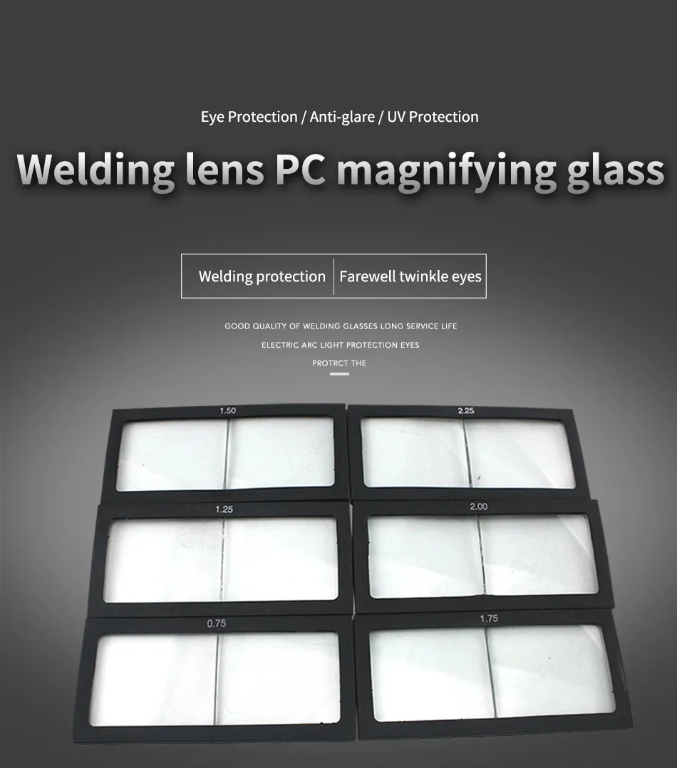 เชื่อมเครื่องมือ1.0/1.5/2.0/2.5/3.0 Diopter Welding Helmet Mask เลนส์แว่นขยาย Eye-ปกป้องเครื่องเชื่อมแว่นตา