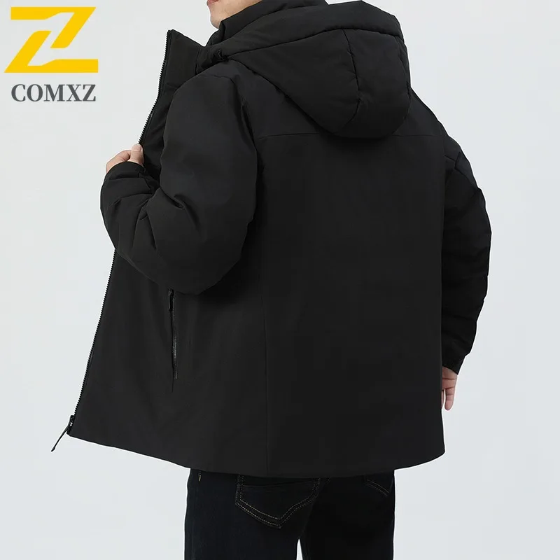 سترة عصرية شتوية للرجال جديدة 2025 سترة صوف ناعمة سميكة كلاسيكية غير رسمية ماركة ذكر متعددة الجيوب معطف دافئ مبطن بالقطن #3