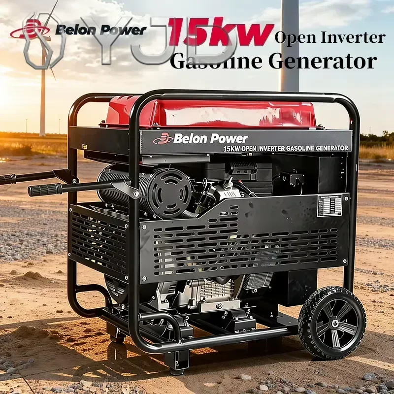 15KW Open Dual Power 2 Cylinder Inverter  Generator for Hotel Shopping Malls 999cc Displacement 999E  Engine