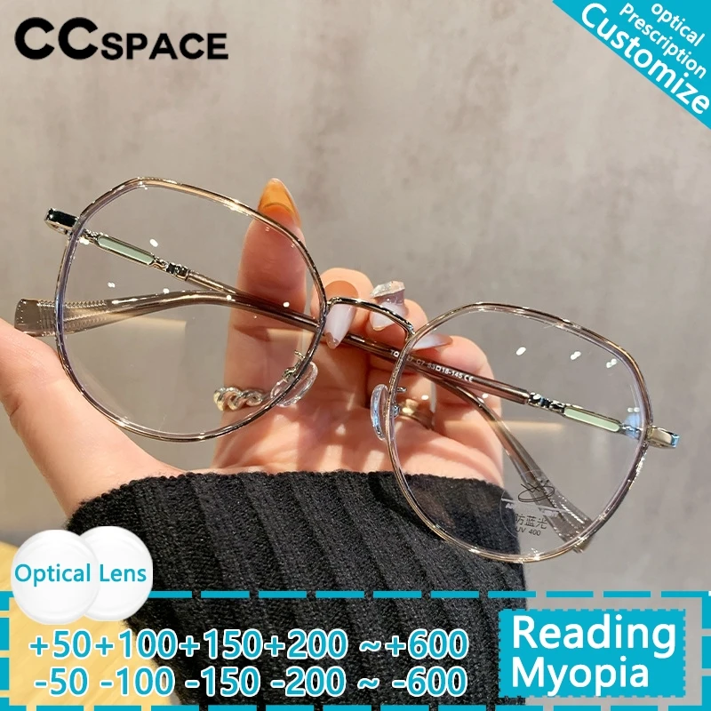 

Сверхлегкие очки для чтения в стиле ретро для женщин, модные многоугольные круглые очки из сплава TR90, оправа для очков, оптика, очки по рецепту