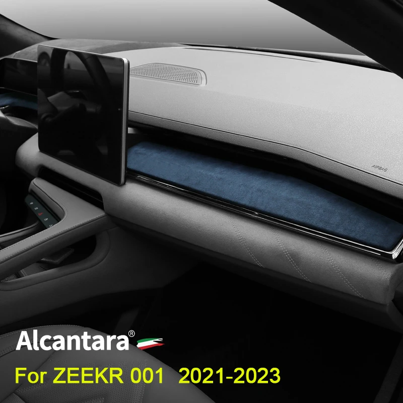 

Для Zeekr 001 2024 2021-2023 замшевая автомобильная левая и правая приборная панель, защитная панель, внутренняя декоративная полоса, автоаксессуары