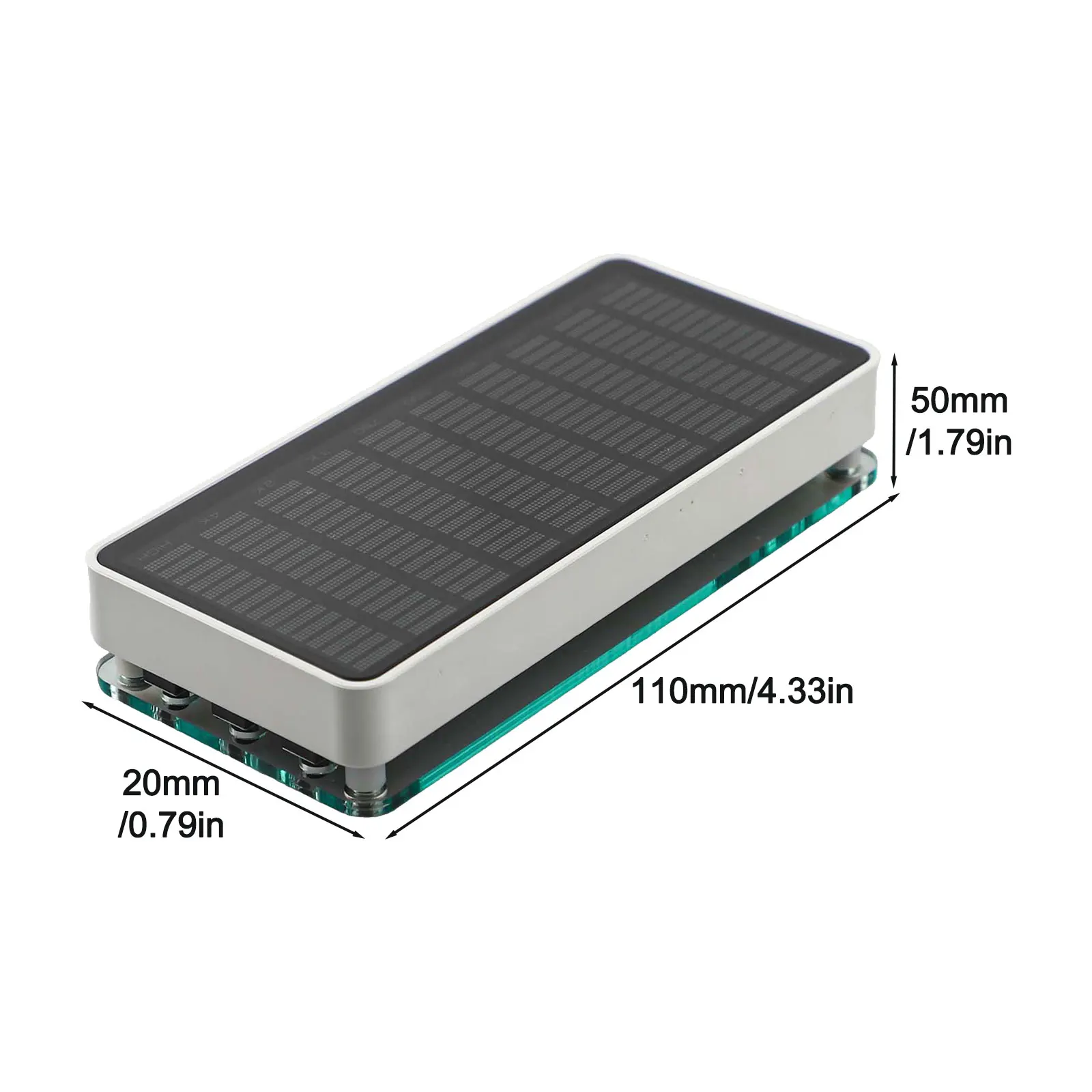 مستوى الصوت متر الصوت متخيل الصوت محلل الطيف الصوتي في الوقت الحقيقي مراقبة الصوت 10x16 شاشة عالية الدقة #4