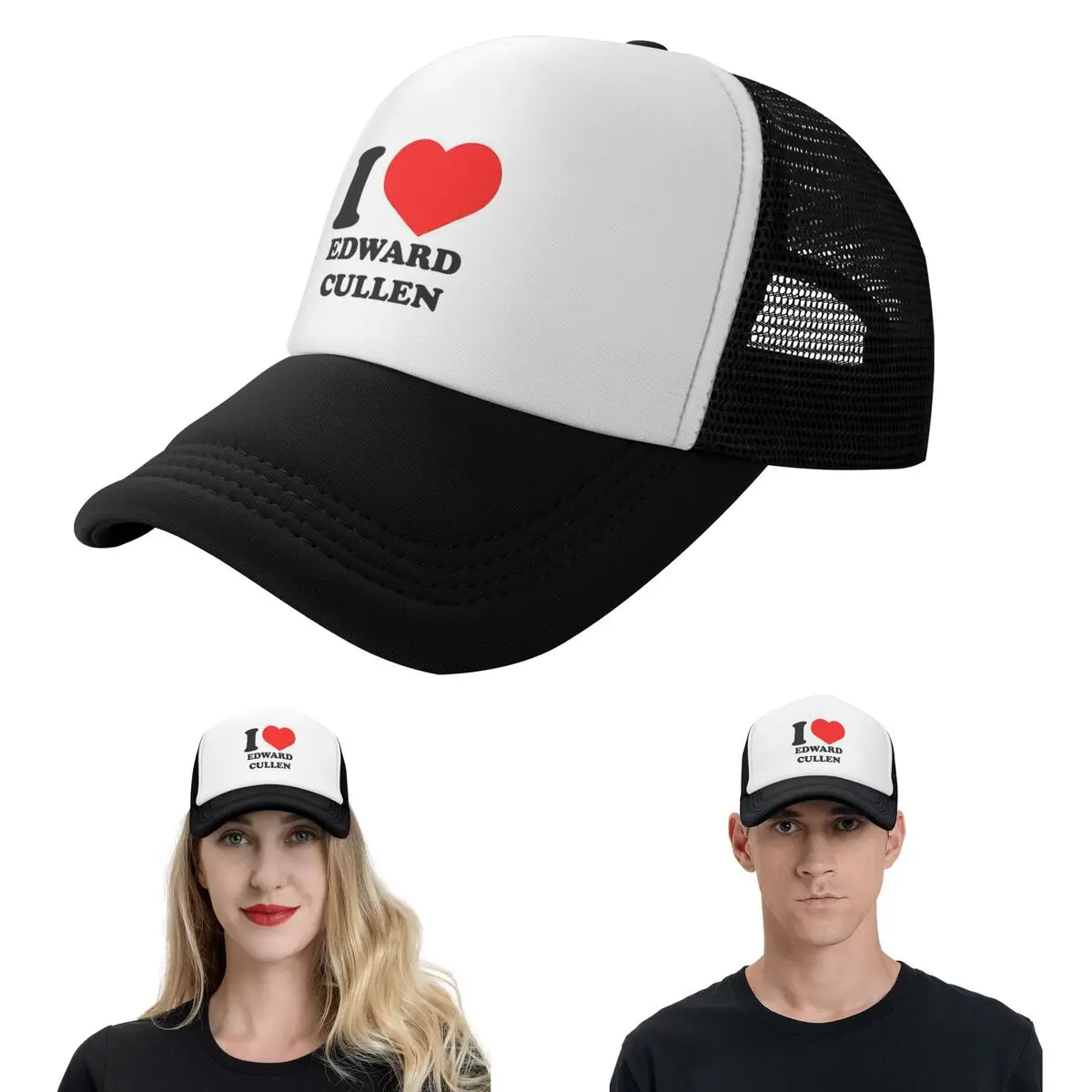 Edward Cullen Twilight (2) Cap Casual Mesh Baseball Caps Adjustable Hat Hip Hop Summer Unisex Baseball Hats