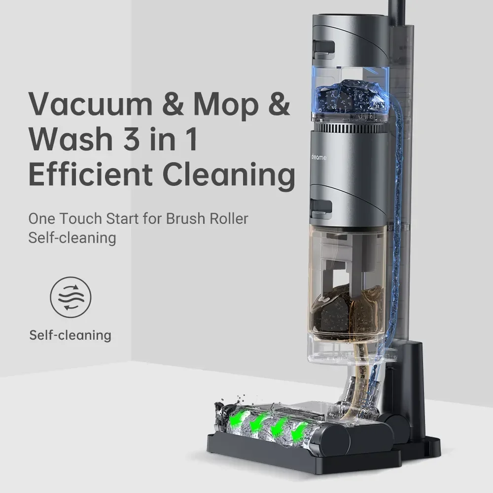 Original Dreame H11 Max 10000PA Wireless Wet Dry Smart Vertical Vacuum Cleaner Home Handheld Household Self-Cleaning Vacuum