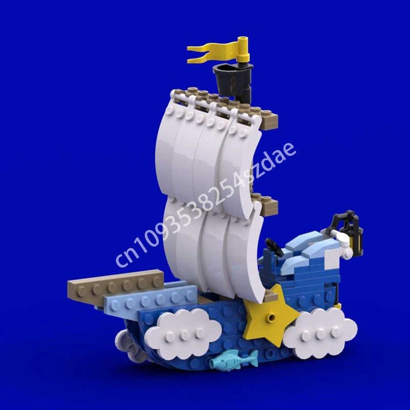 

130 шт. MOC The Cloud Парусный корабль фантазийная идея Классические строительные блоки DIY Практические творческие творчески